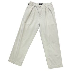 Ralph‎ Lauren Women's Pleated Twill Pants Beige SZ 8/31 W29/L26